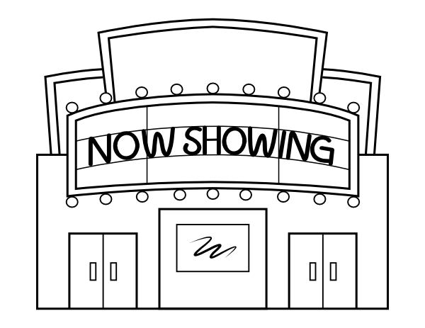 Printable now showing coloring page