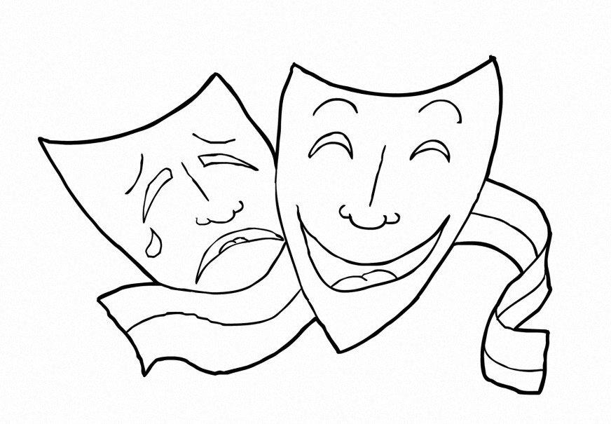Coloring page theatre