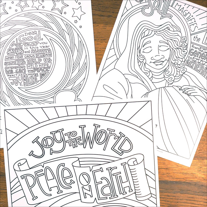 Christmas coloring pages volume â illustrated ministry