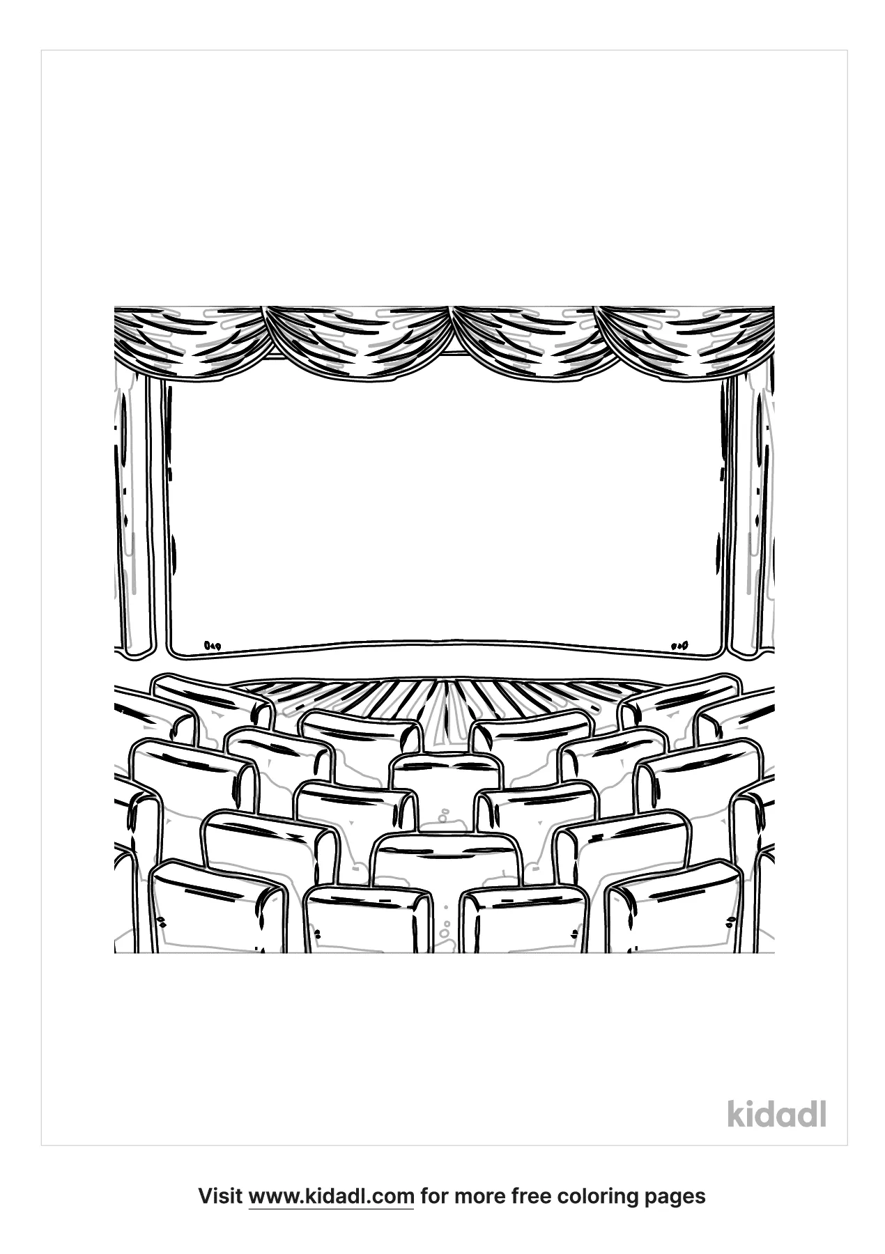 Free movie theater coloring page coloring page printables