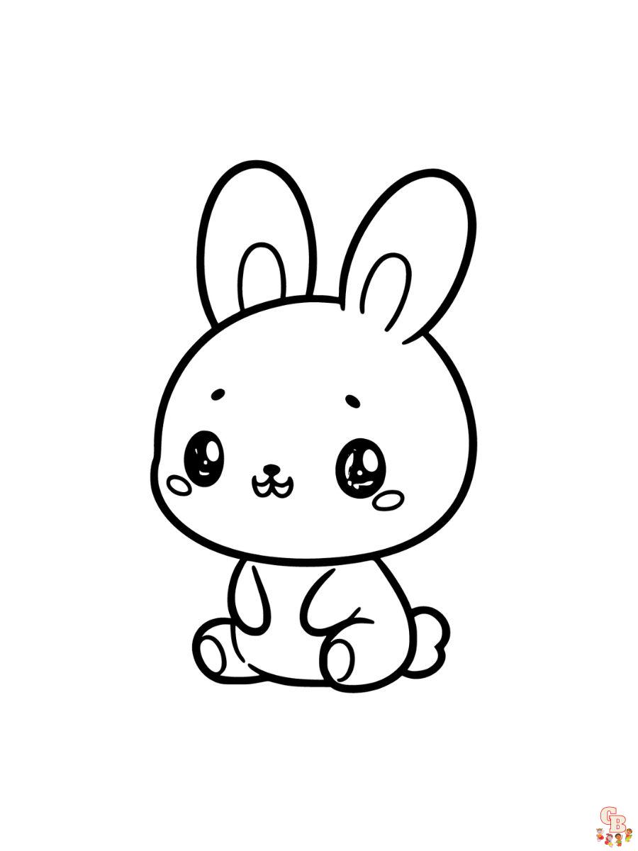 Bunny coloring pages for kids