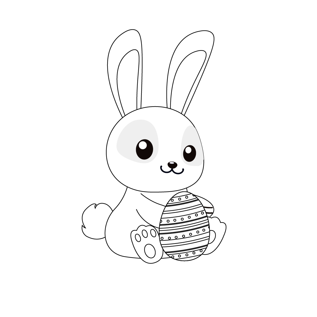 Bunny coloring pages only