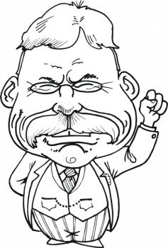 Theodore roosevelt coloring page supercoloring cute text quotes theodore roosevelt theodore