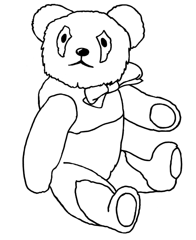 Bluebonkers teddy bear coloring page sheets