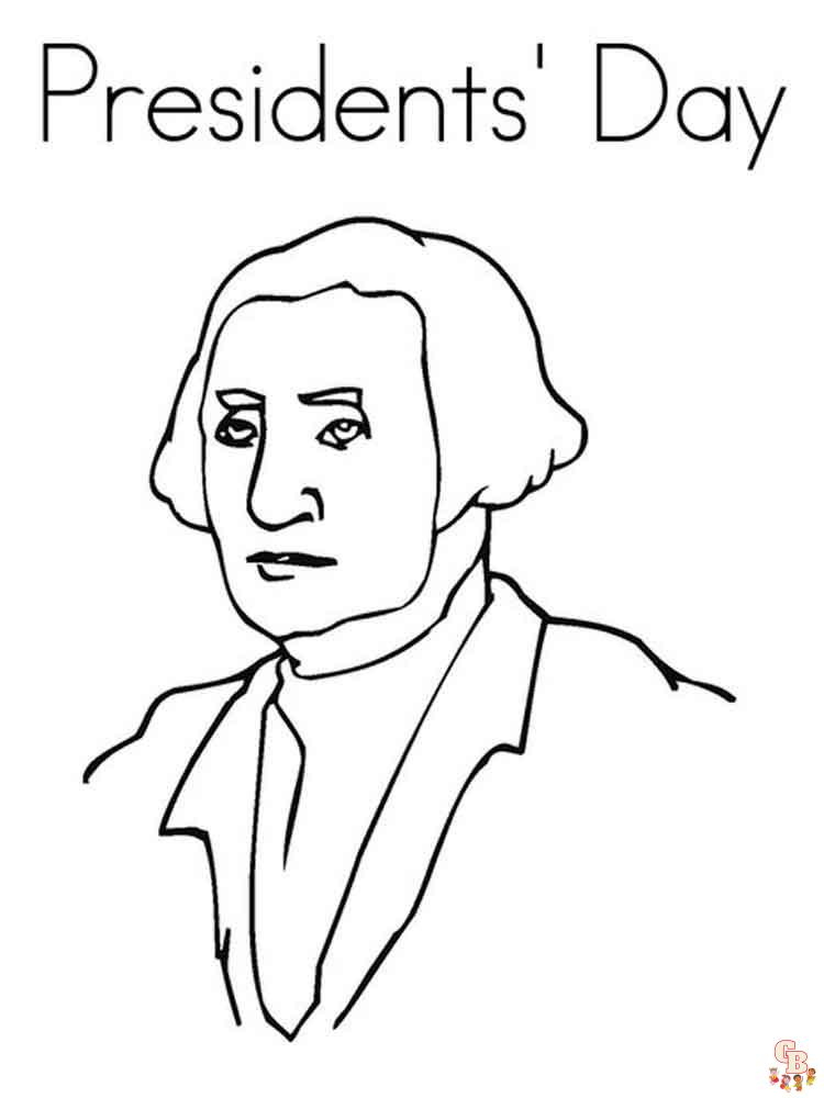 Presidents day coloring pages educational activities for kids