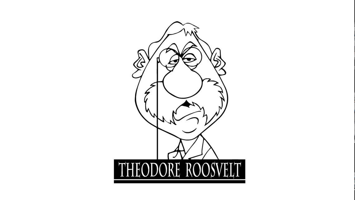 How to draw theodore roosevelt