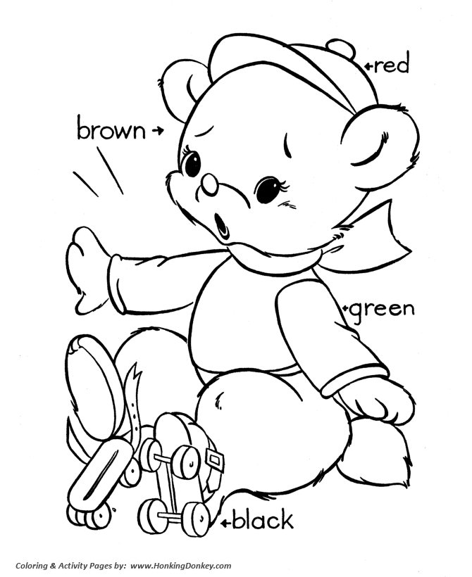Teddy bear coloring pages skating teddy bear coloring sheet