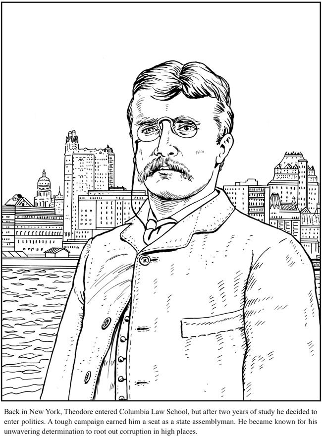 Discover the teddy roosevelt coloring book at dover publications