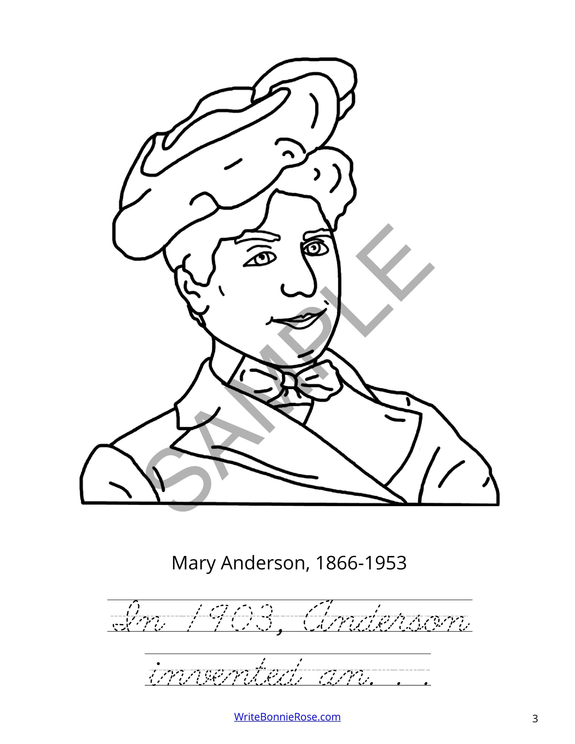 Famous americans of the s coloring book