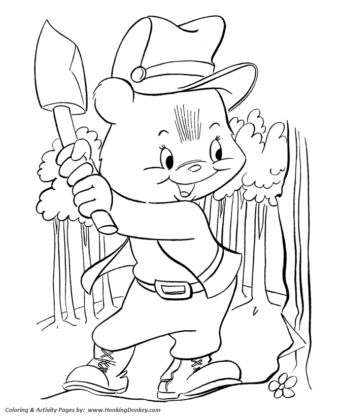 Teddy bear coloring pages free printable lumberjack bear coloring activity pages for pre