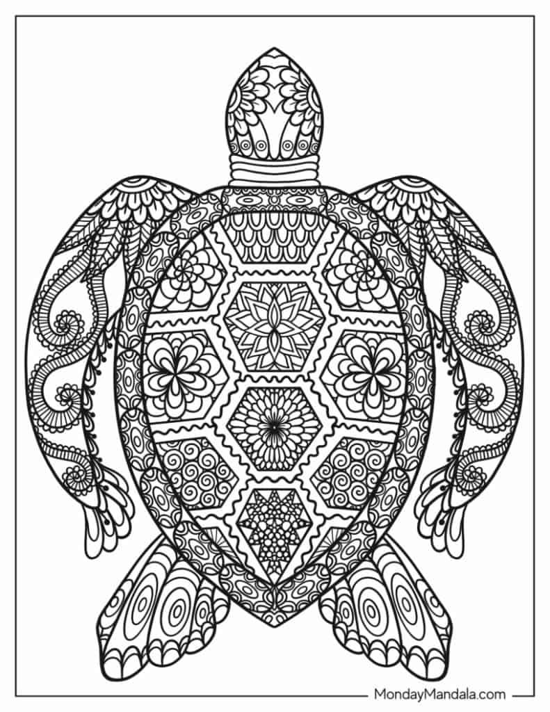 Animal mandala coloring pages free pdf printables