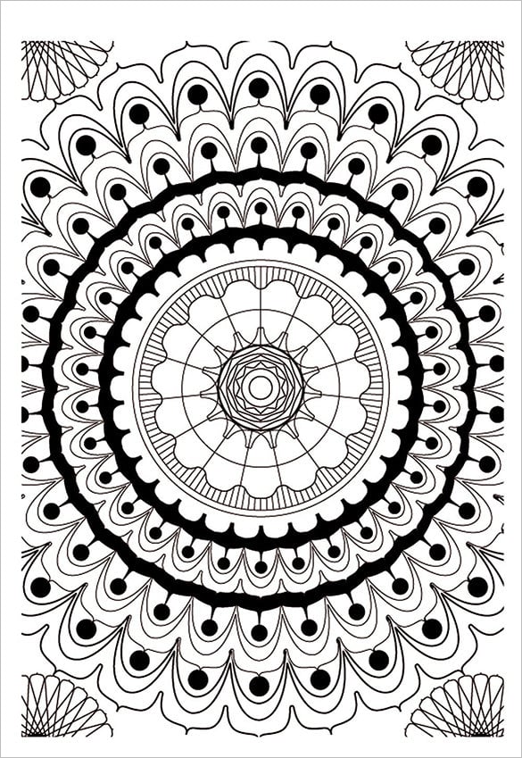 Mandala coloring pages