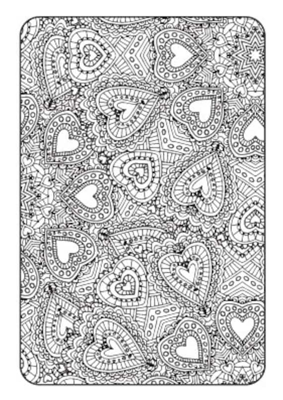 Art therapy printable adult coloring book downloadable pdf coloring pages for adults with bold lines and intricate patterns