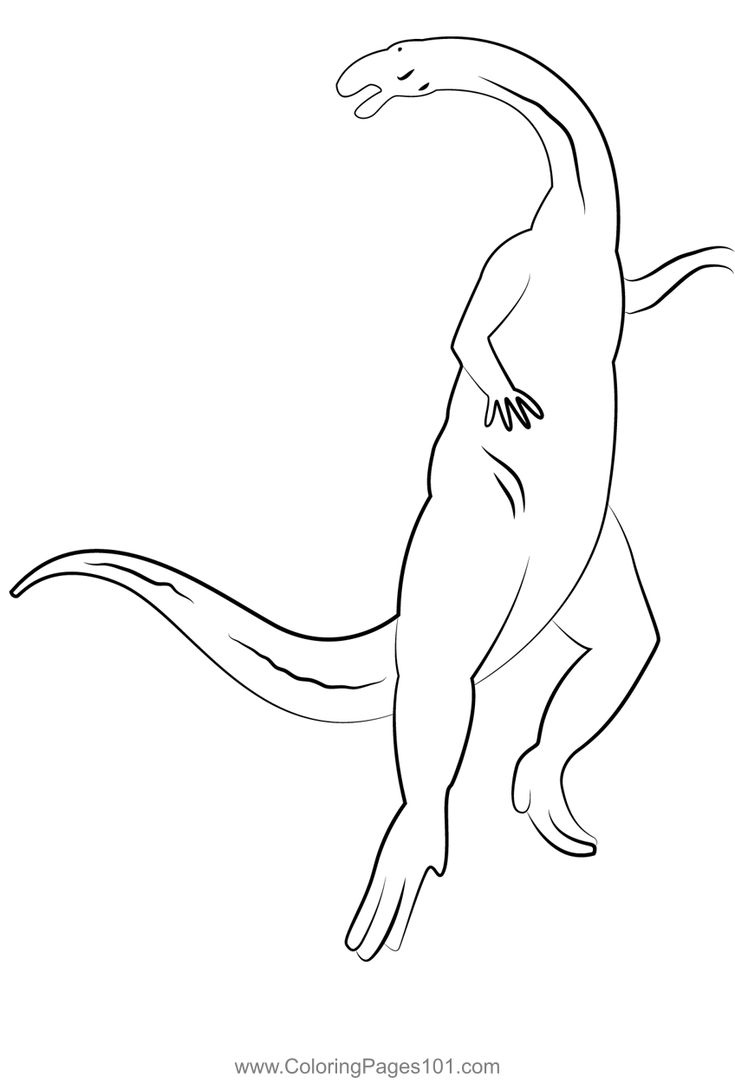 Yunnanosaurus coloring page dinosaur coloring pages coloring pages dinosaur coloring