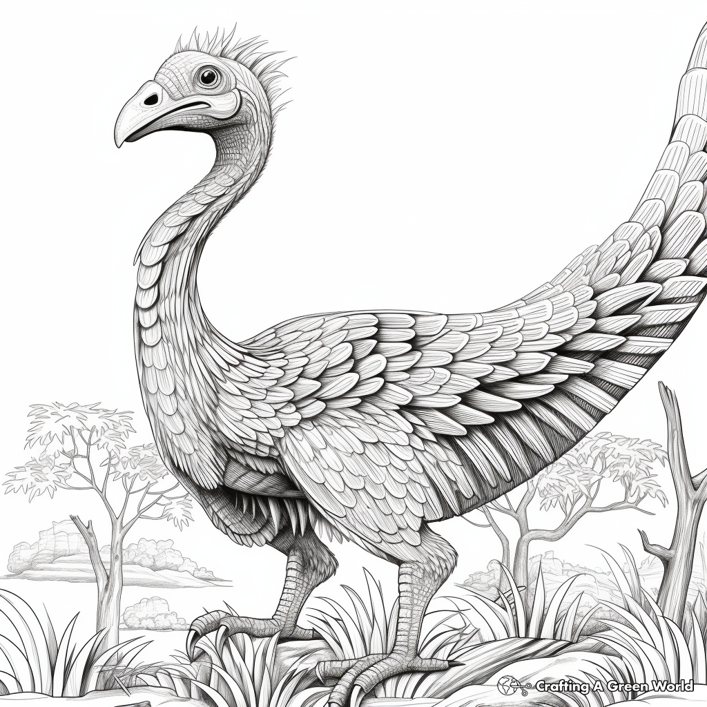 Therizinosaurus coloring pages