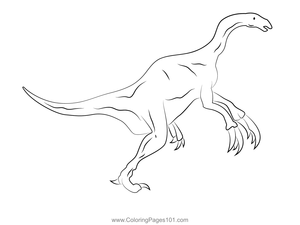 Therizinosaurs coloring page for kids