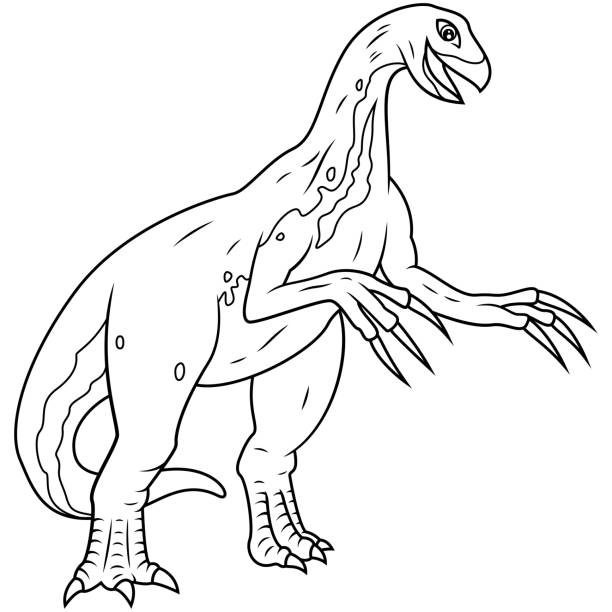 Therizinosaurus stock illustrations royalty