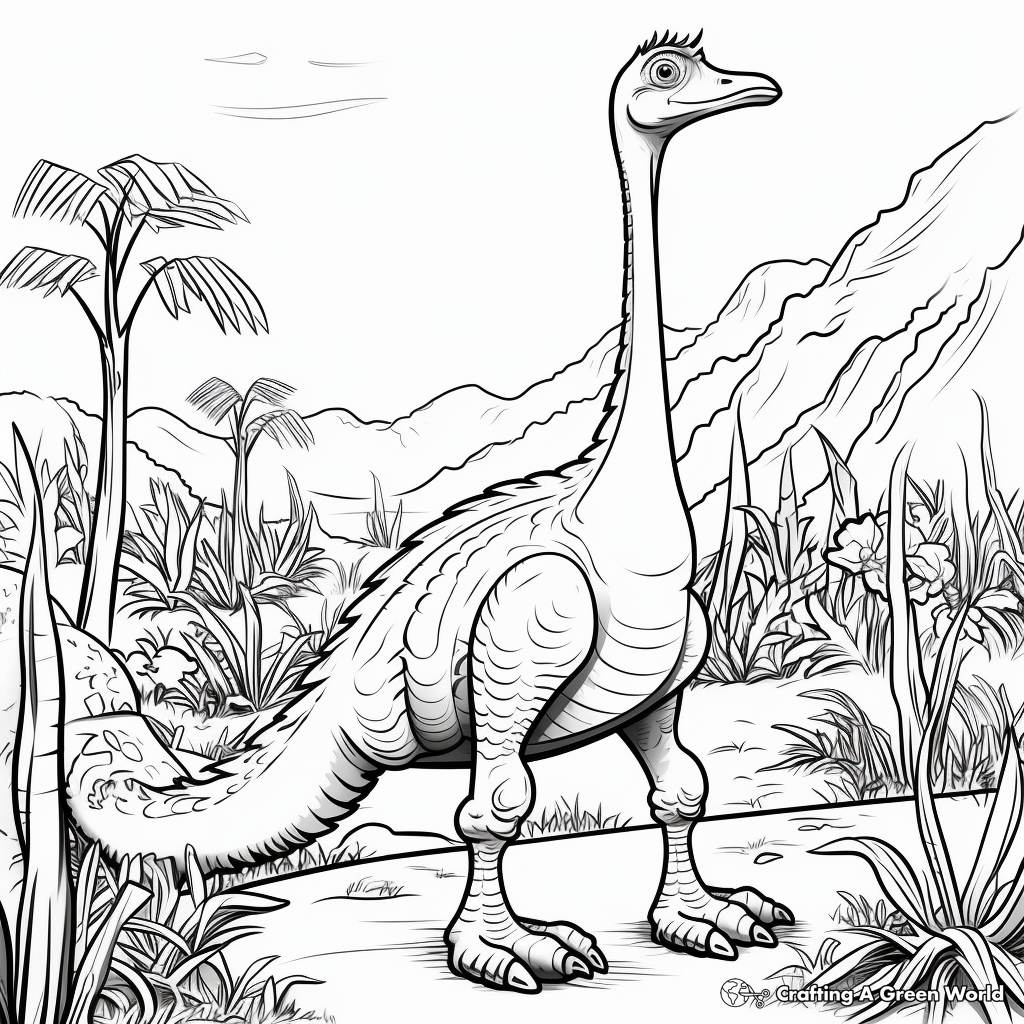 Therizinosaurus coloring pages