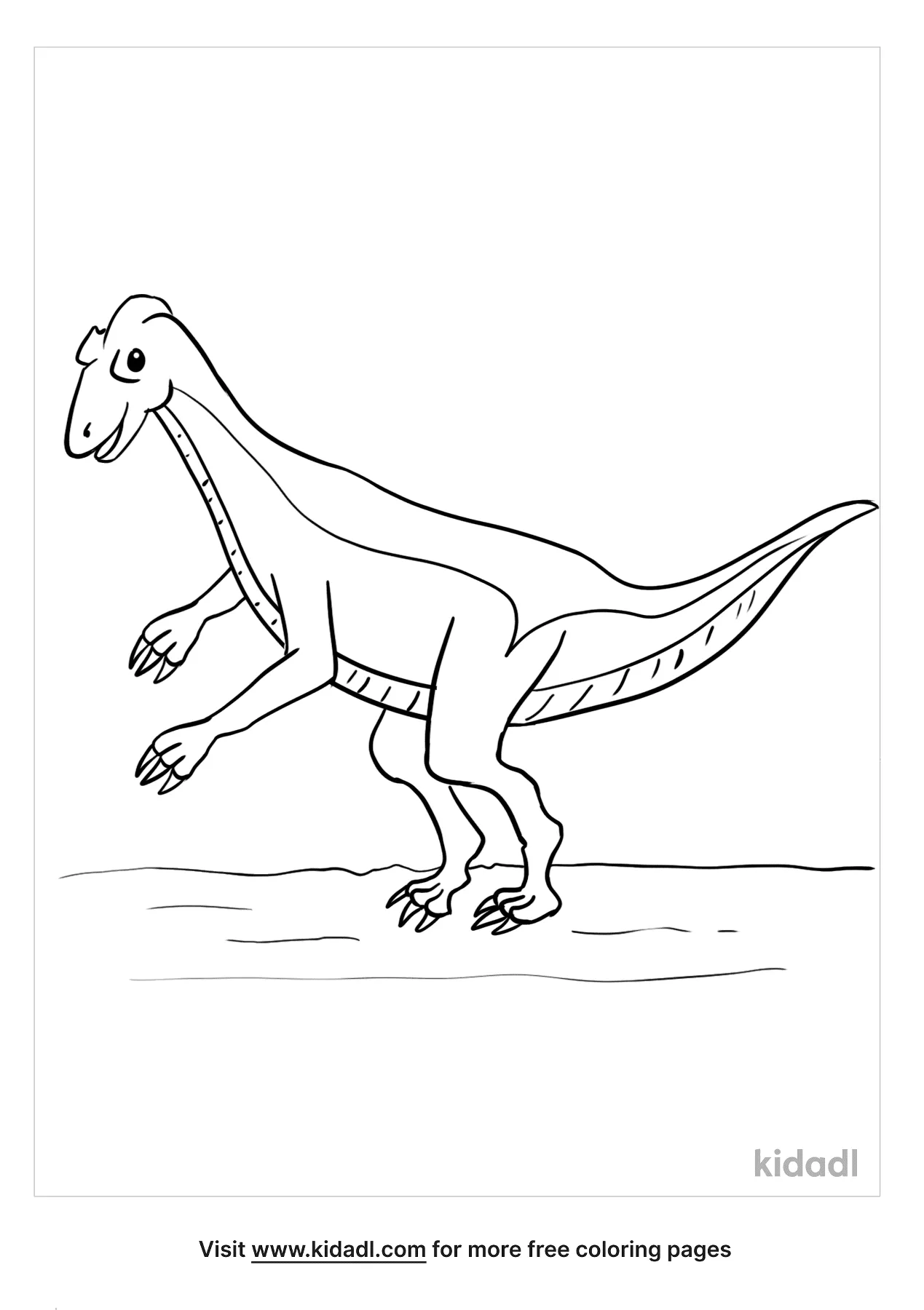 Free dinosaur therizinosaurus coloring page coloring page printables