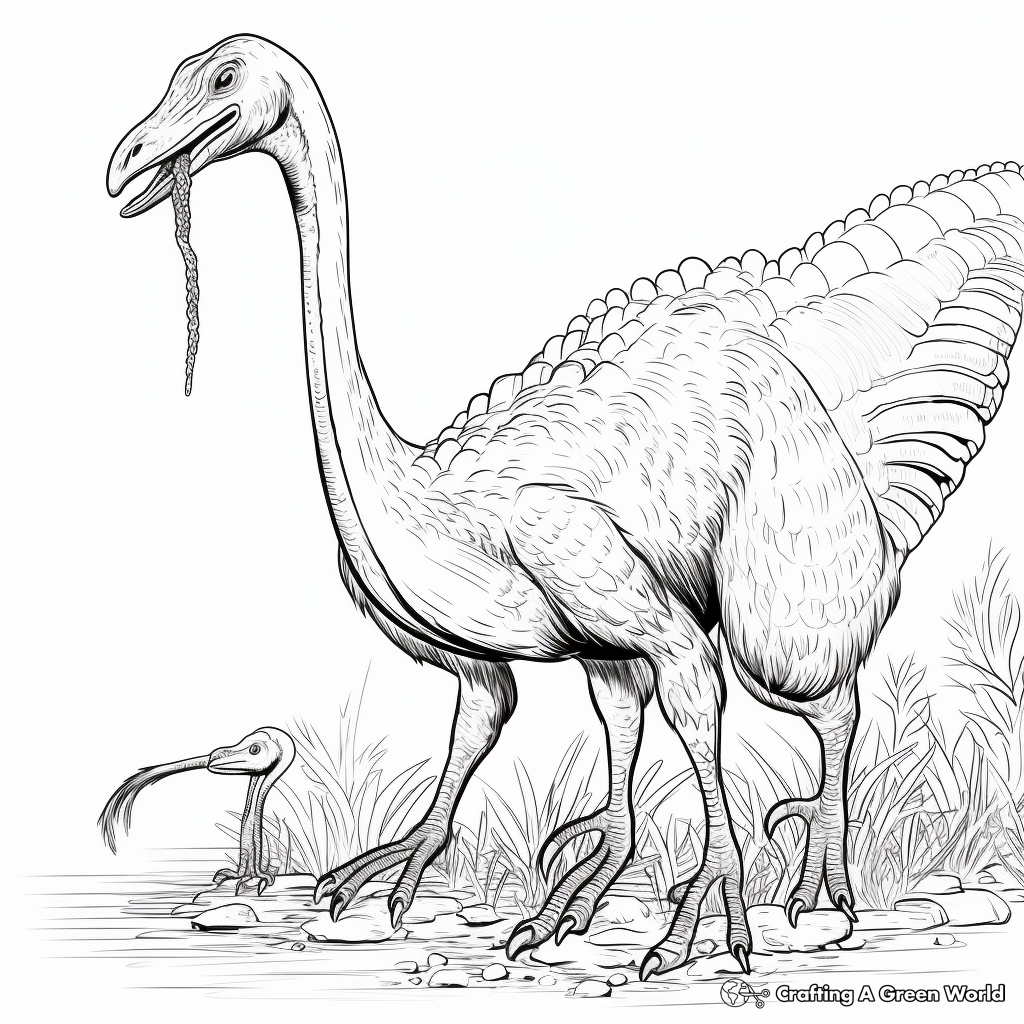 Therizinosaurus coloring pages