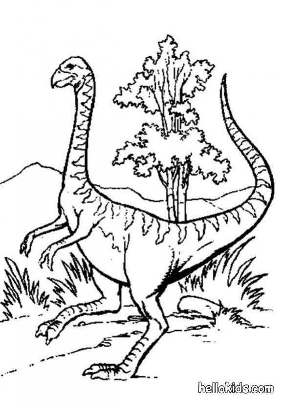 Strange dinosar coloring pages