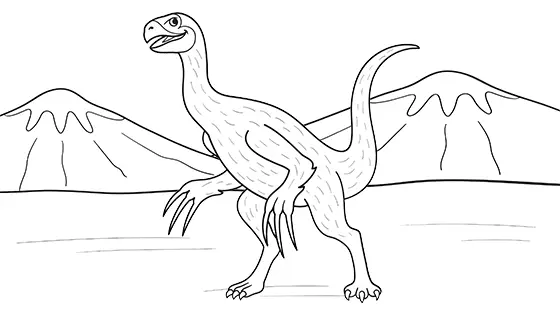 Therizinosaurus coloring pages for kids free pdfs