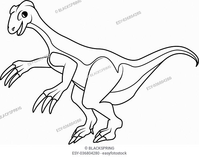 Coloring book therizinosaurus dinosaur stock vector vector and low budget royalty free image pic esy