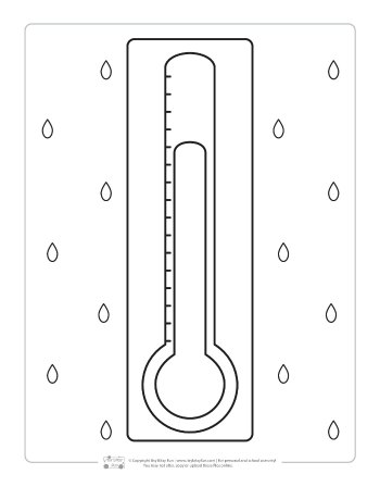 Weather coloring pages for kids