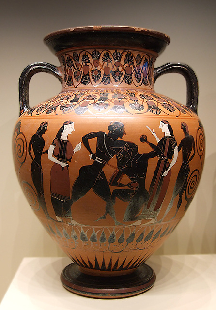 Amphora with theseus killing the minotaur in the getty villa july