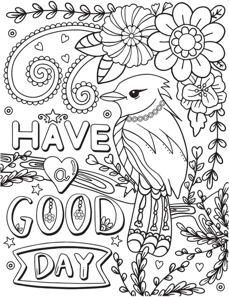 Bold line coloring pages royalty