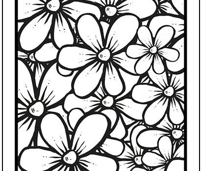 Tag flower coloring page print it free