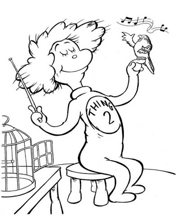 Free easy to print dr seuss coloring pages