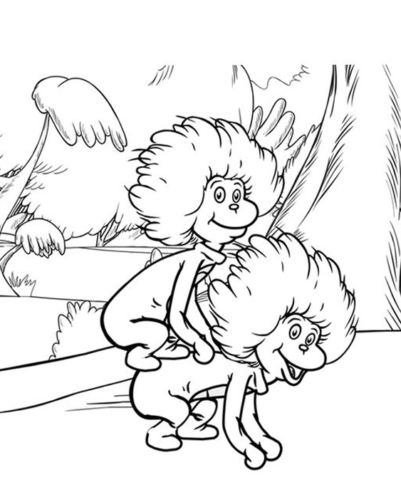 Free easy to print dr seuss coloring pages