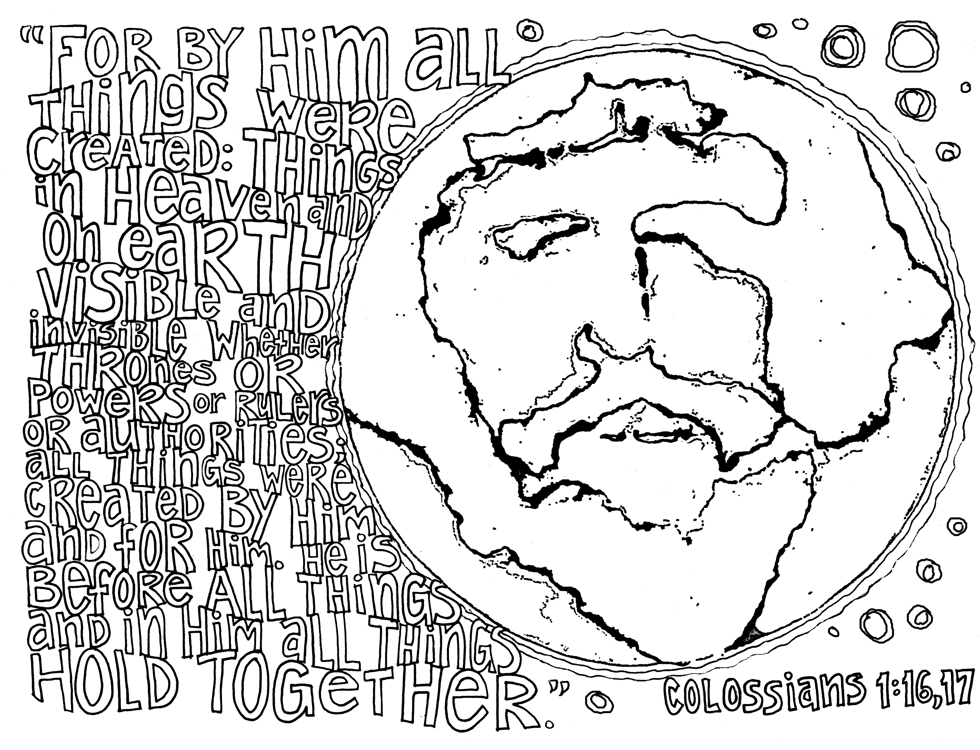 Sunday scripture doodle coloring page â from victory road