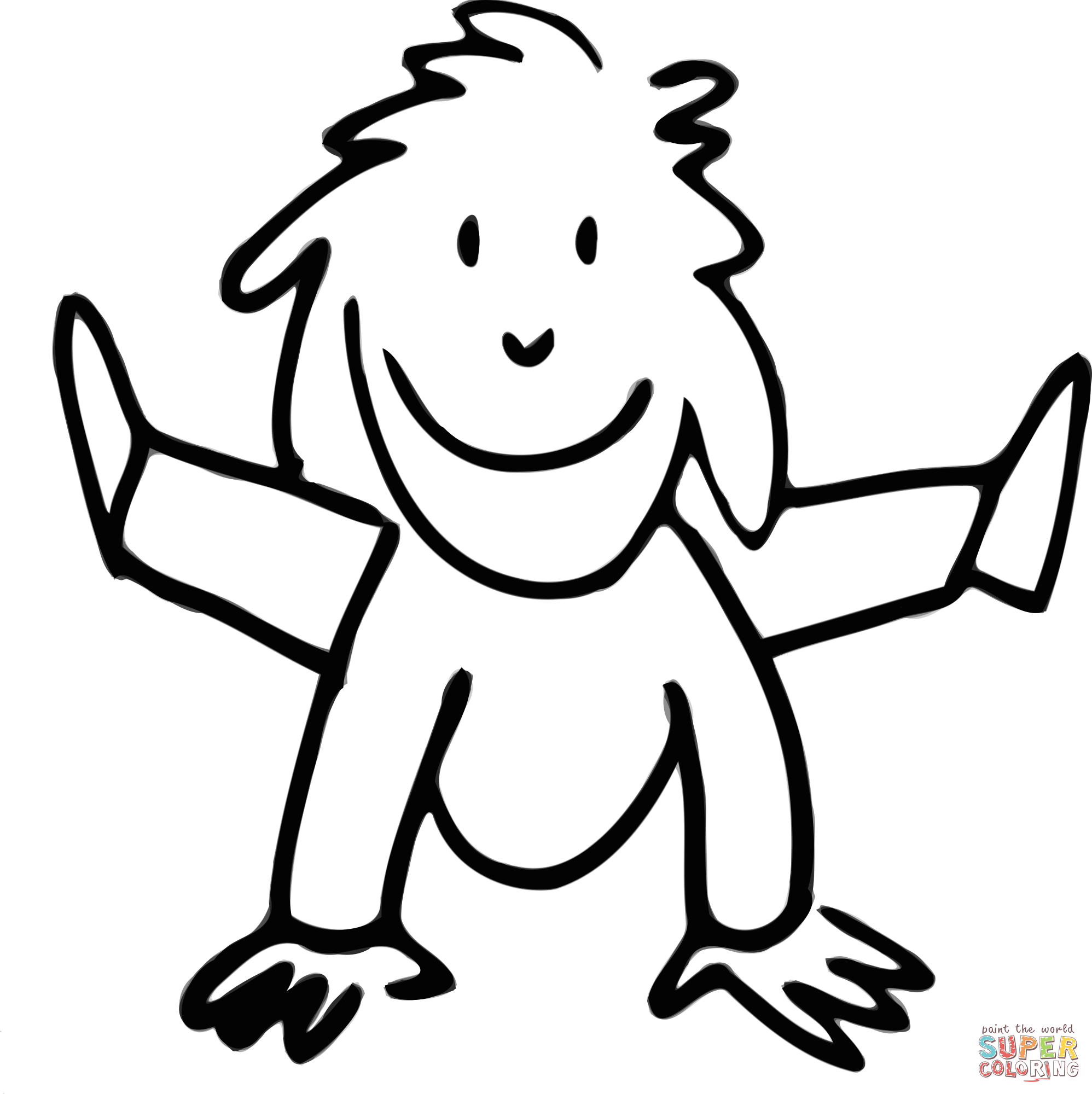 Kid jumping coloring page free printable coloring pages