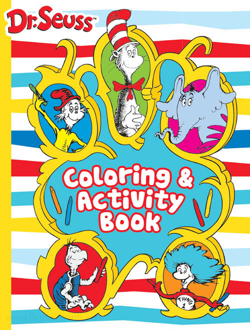 Dr seuss coloring and activity book coloring books at retro reprints