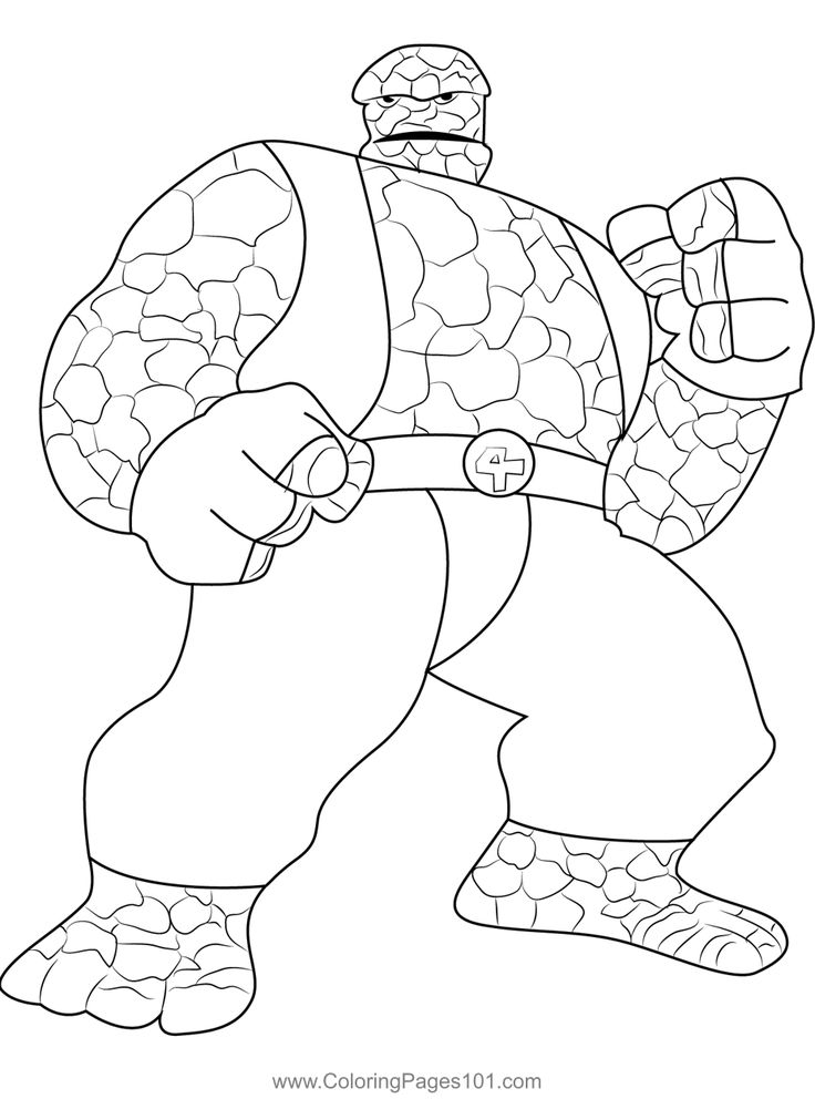 The thing coloring page coloring pages printable coloring pages coloring pages for kids