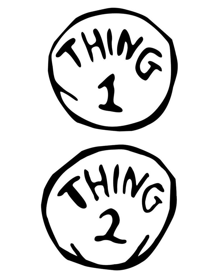 Thing logos thing dr seuss coloring pages thing thing