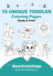 Toddler coloring pages â i heart crafty things