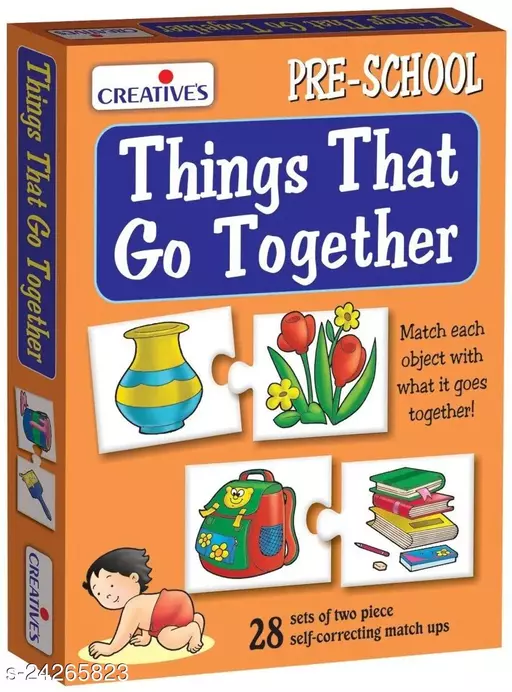 Creative educational aids p ltd things that go together puzzle multi