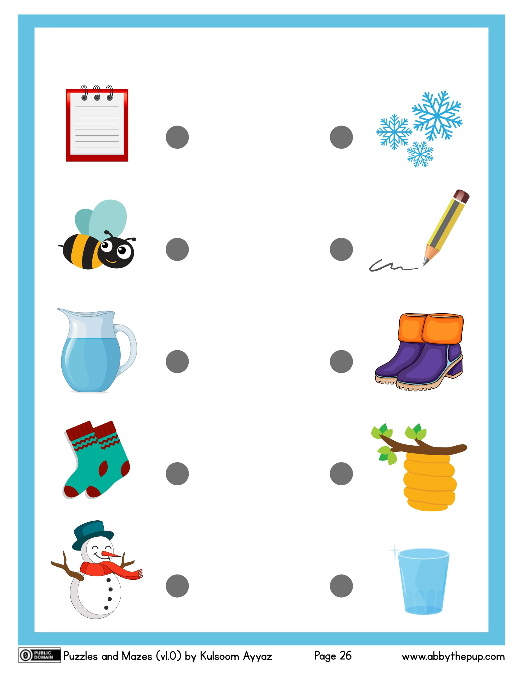 Connect things that belong together worksheet free printable puzzle games