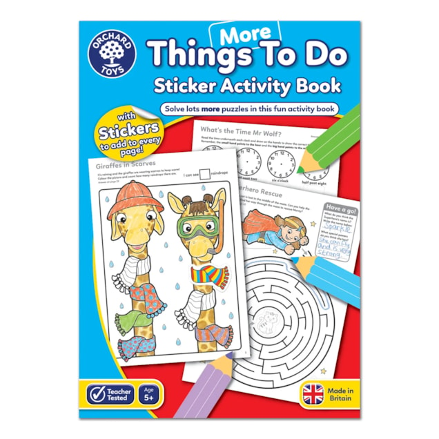 More things to do colouring book with stickers