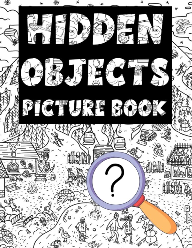 Hidden objects picture book for adults seek and find the hidden objects in the pictures coloring pages challenge activities for boys girls relaxation landaverde dre books