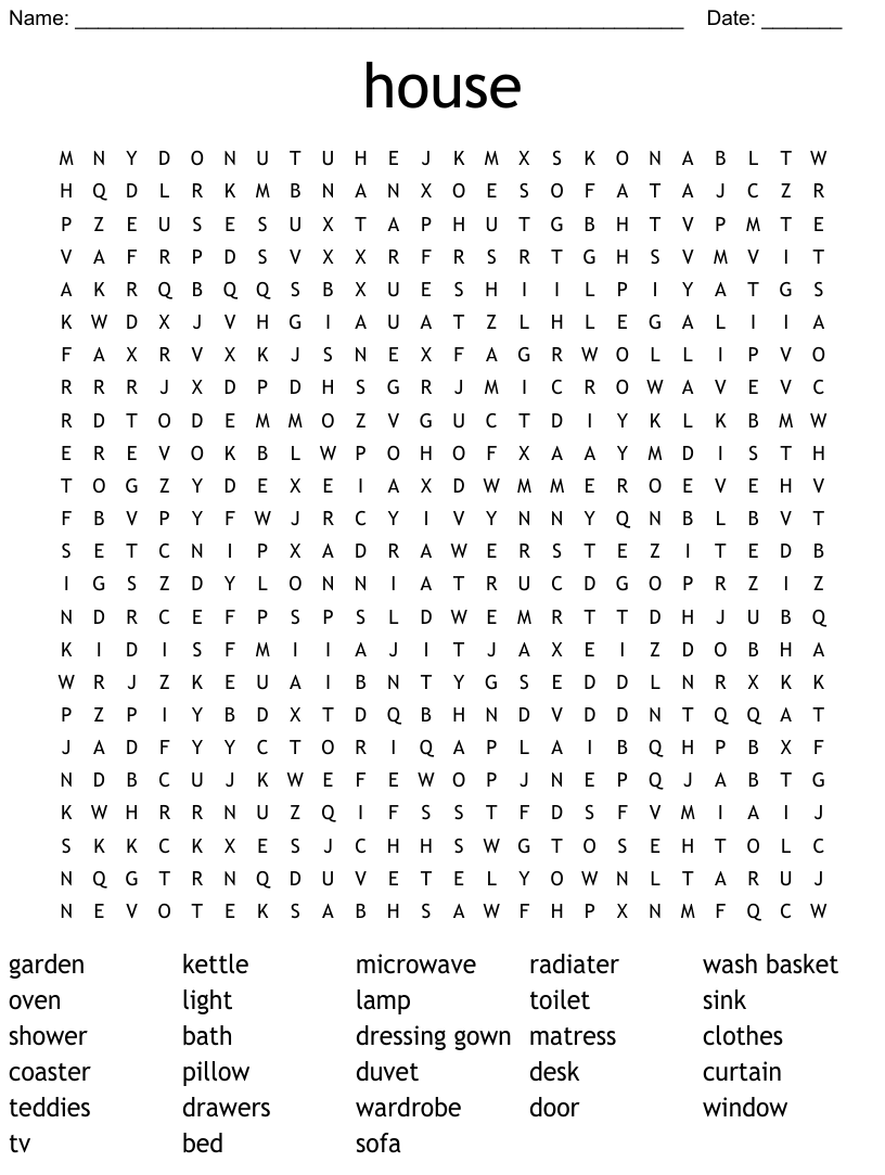 House word search