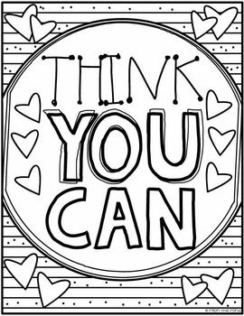 Growth mindset posters to color and decorate quote coloring pages growth mindset growth mindset posters