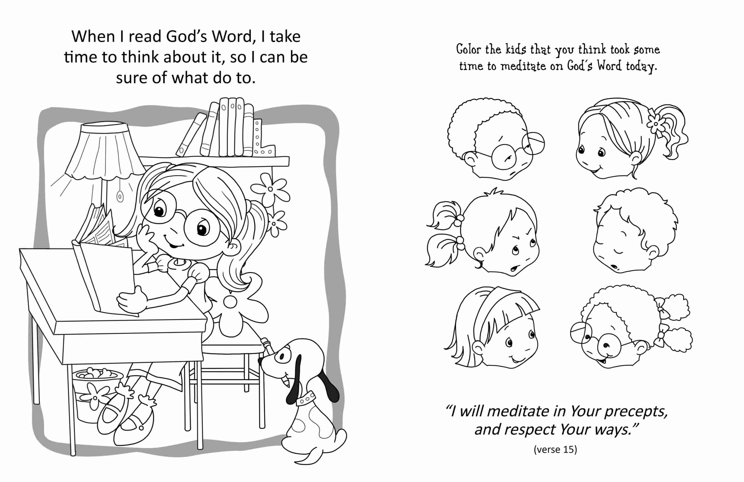 Psalm â coloring and activity book â