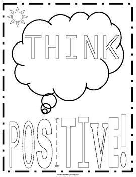 Positive sayings coloring pages coloring pages positive quotes positivity