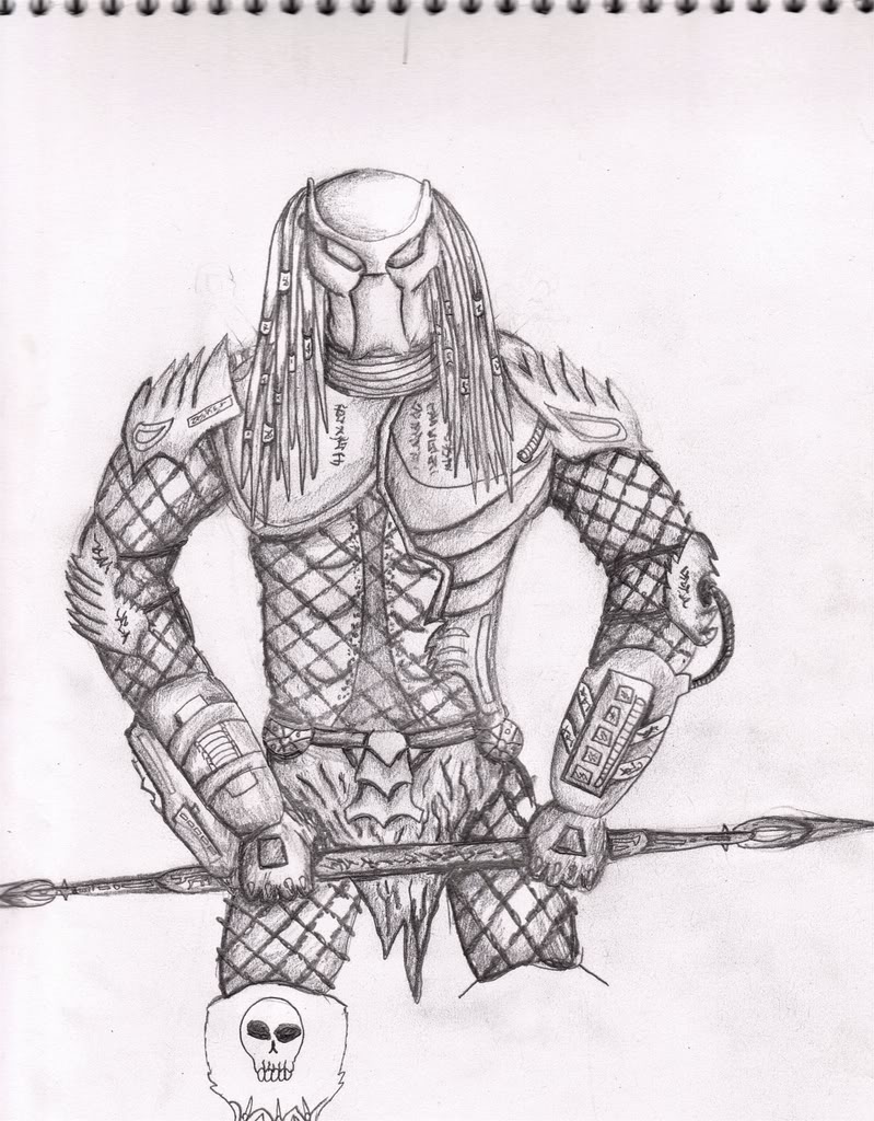 My first good predator drawing rpf costume and prop maker munity