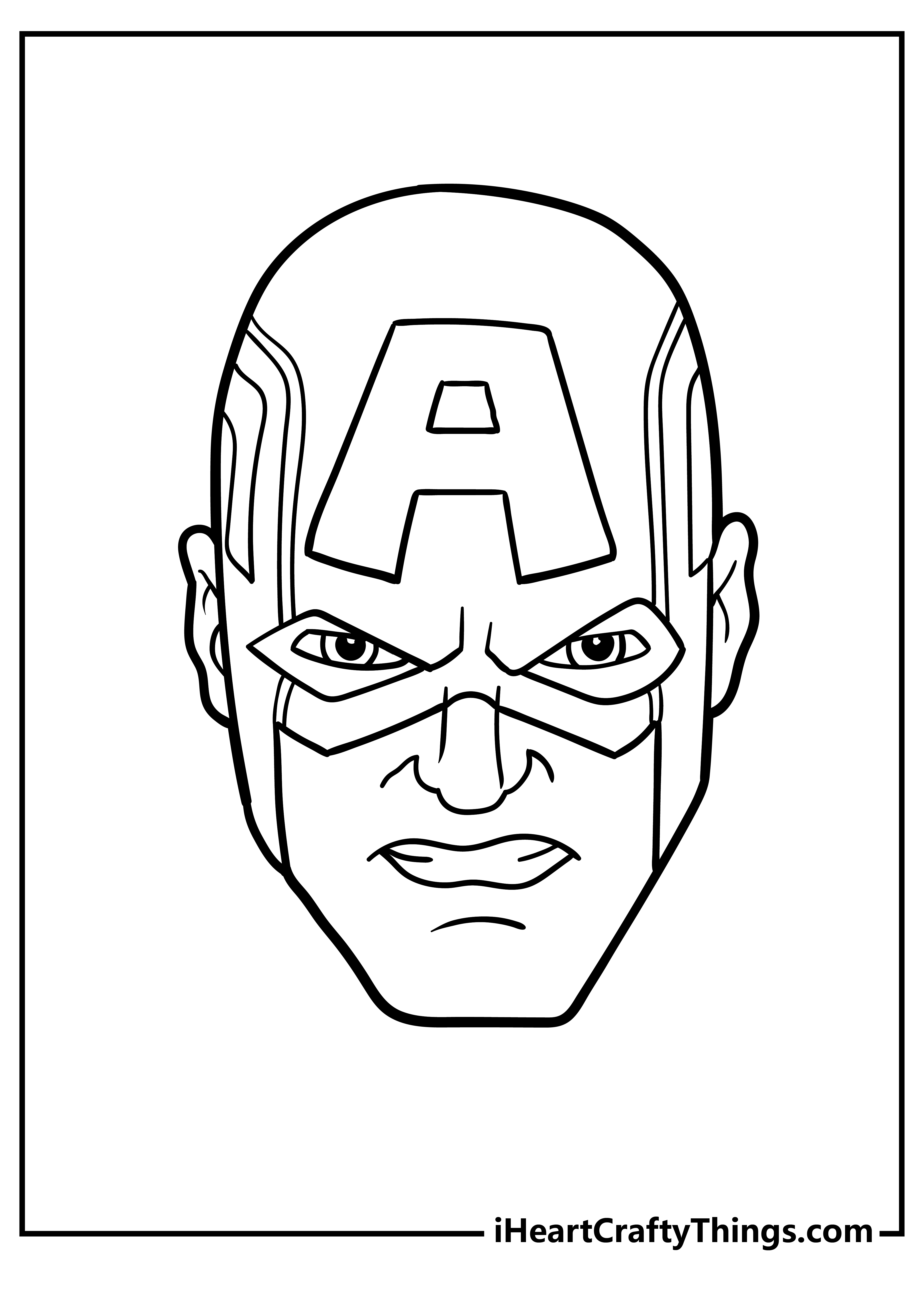 Captain america coloring pages free printables