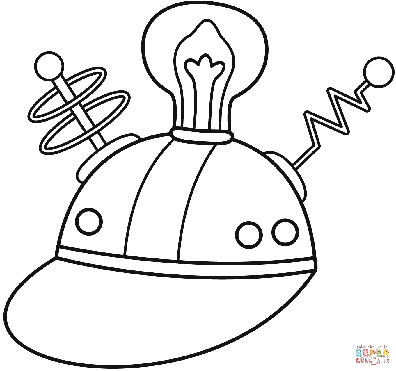 Thinking cap coloring page free printable coloring pages